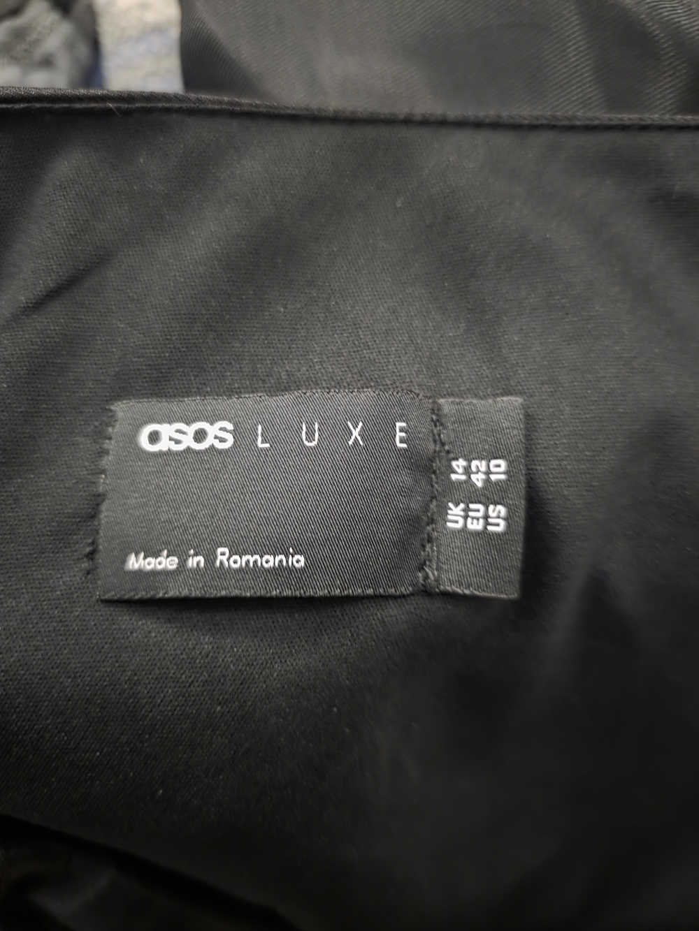 ASOS LUXE Black Home Art Print - Minimalist Label Design